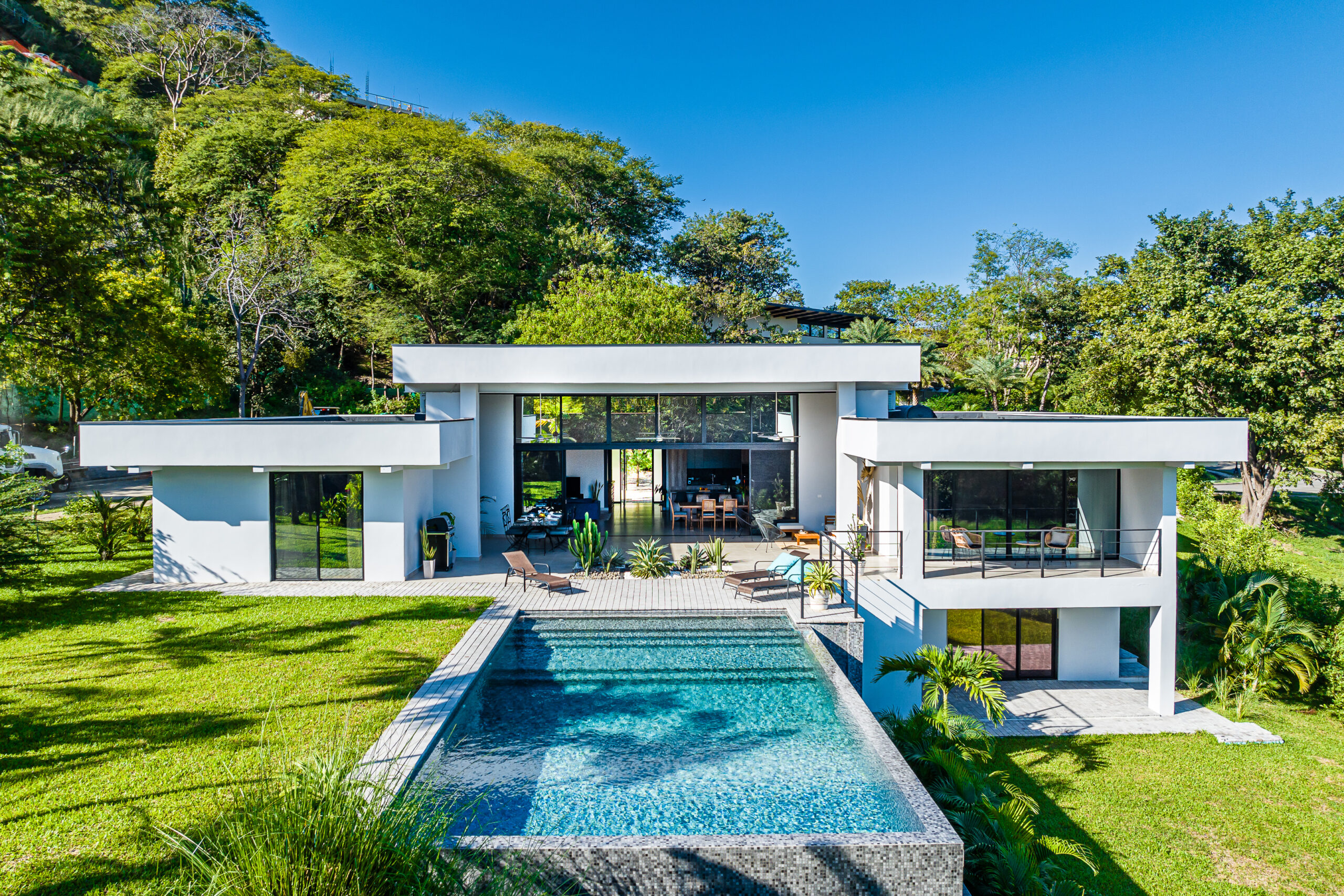 A drone photography of a luxury villa in Playa Tamarindo - Costa Rica