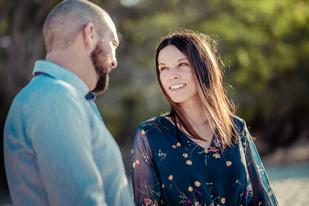 Romantic couple portrait Tamarindo – candid natural light photography