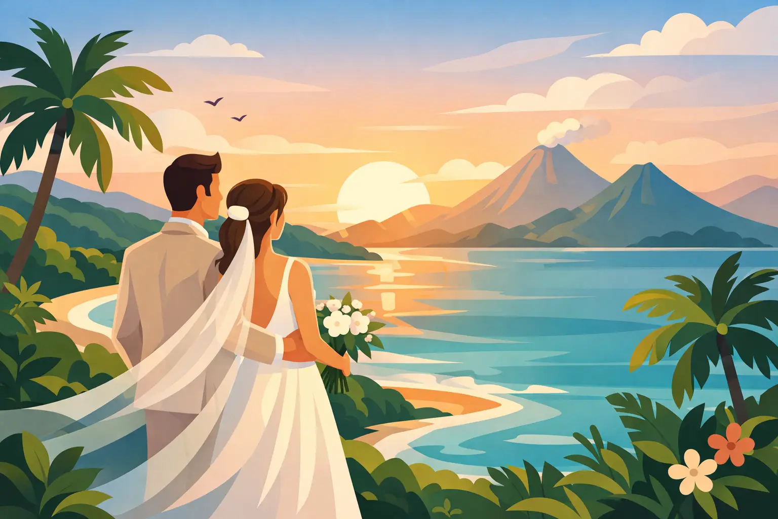 Best Time for Wedding Photos in Costa Rica